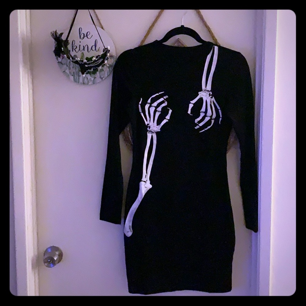 SOLD - Imcute Skeleton Hands Bodycon Hallowee